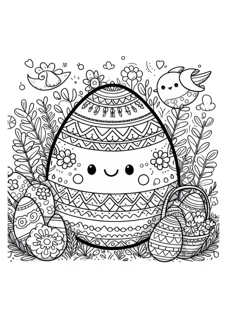  Ostereier Malvorlage Illustration 